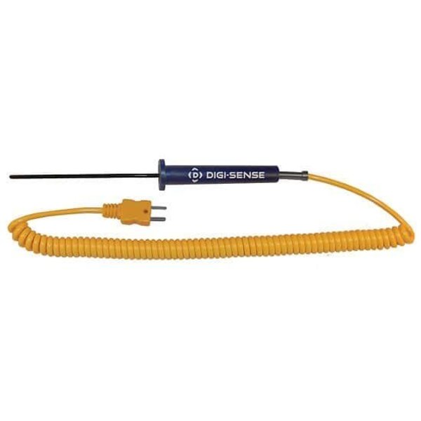 Digi-Sense Compact PFA-Coated Thermocouple Probe, 4 08441-12